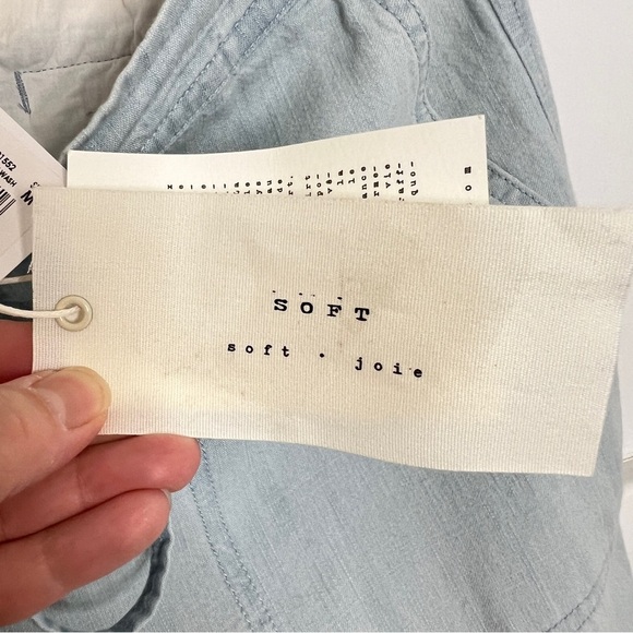 Soft Joie Kamini Pull-On Chambray Joggers in Sunbleach Wash - Picture 12 of 13